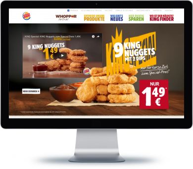 Burger King Onlineshop