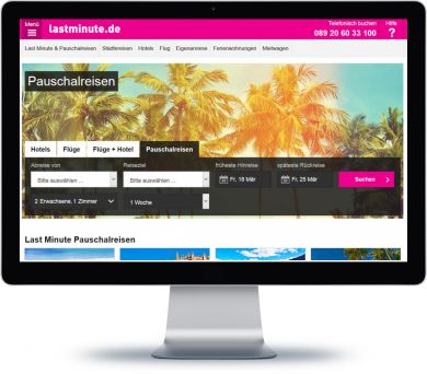 lastminute.de Onlineshop