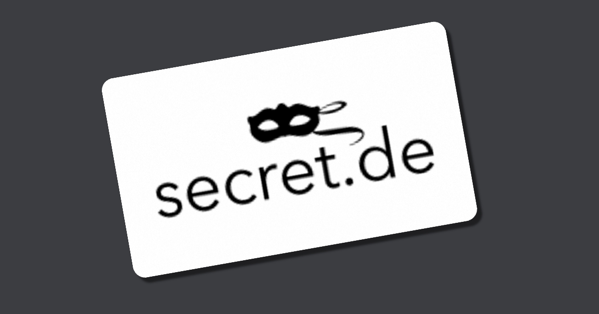 Gutschein Secret De Gutschein Secret De