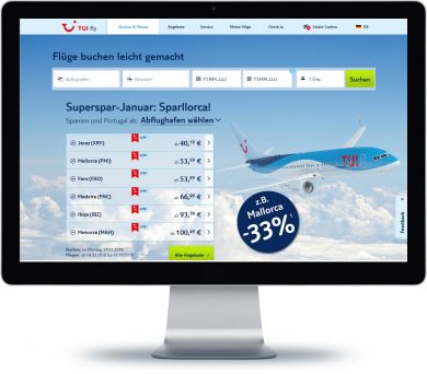 TUI fly Onlineshop